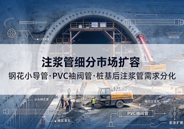 丰顺注浆管细分市场扩容，隧道钢花小导管、PVC 袖阀管、桩基后注浆管需求分化